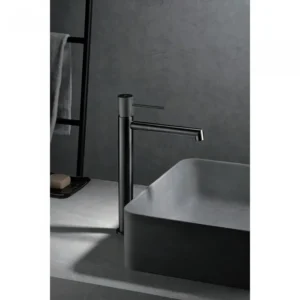 Αναμεικτική Μπαταρία Πάγκου Ψηλή PVD Black Gun Metal IMEX LINE BDD038-3BGM - Image 2