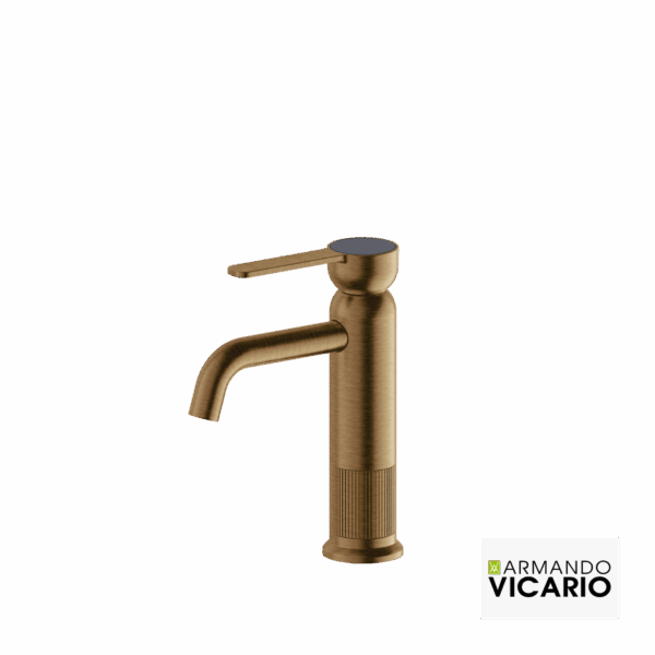 Μπαταρία Νιπτήρα με Βαλβίδα Clic-Clac Lumiere Vicario Antique Brass
