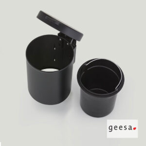 Χαρτοδοχείο Επίτοιχο 3l Geesa Black Matt - Image 2
