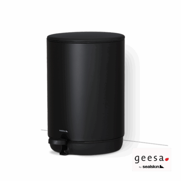Χαρτοδοχείο Επιδαπέδιο 5l Geesa Black Matt