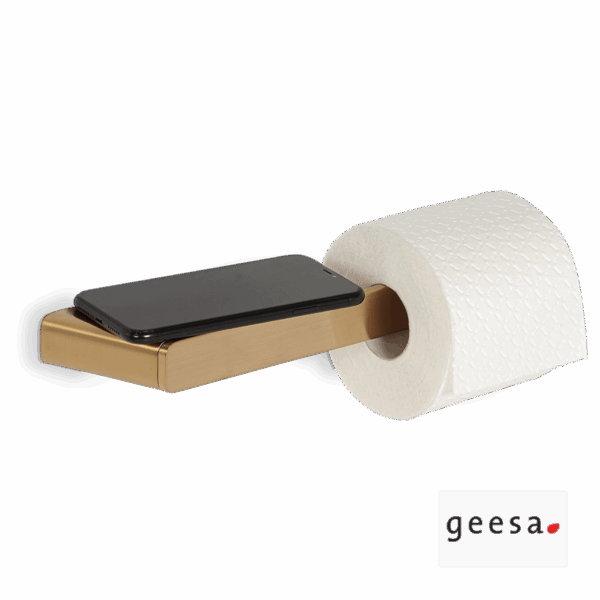 Χαρτοθήκη με Εταζέρα Shift Geesa Brushed Gold