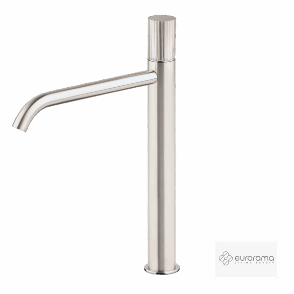 Μπαταρία Νιπτήρα Υψηλή με Βαλβίδα Clic-Clac oso Eurorama Inox