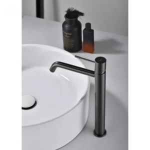 Αναμεικτική Μπαταρία Πάγκου Ψηλή PVD Black Gun Metal IMEX GENOVA BDG053-3BGM - Image 2