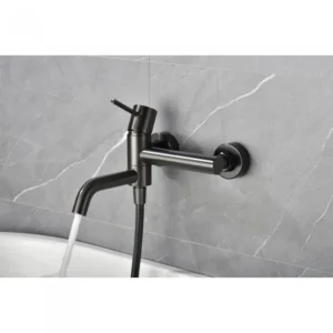Αναμεικτική Μπαταρία Λουτρού PVD Black Gun Metal IMEX MONZA BDM039-4BGM - Image 3
