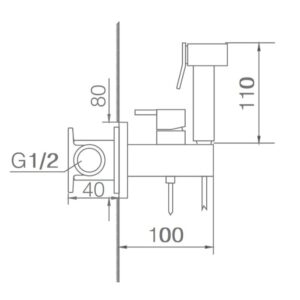 Ντουζάκι shut-off Imex Irlanda RDM003 Χρώμιο (ζεστό / κρύο) - Image 2