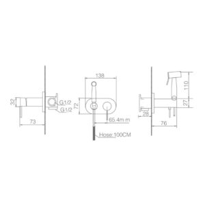 Ντουζάκι shut-off Imex Maui RDM004 Χρώμιο (ζεστό / κρύο) - Image 3