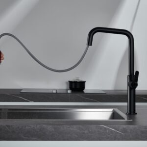 Μπαταρία κουζίνας Imex Niza GCE027/NG Ματ Μαύρο Υ46,4cm - Image 3