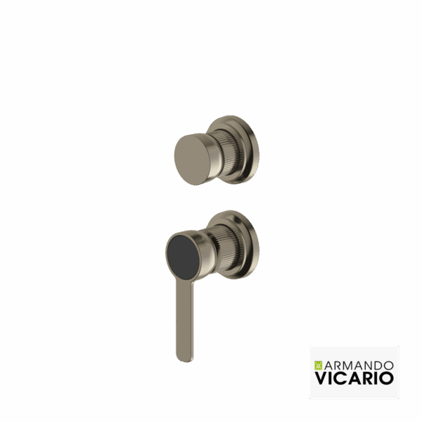 Μίκτης Εντοιχισμού 3 Εξόδων Lumiere Vicario Black Brushed