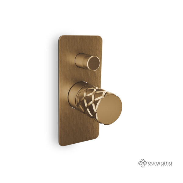 Μίκτης Εντοιχισμού 2 Εξόδων Eletta Chester Eurorama Bronze Brushed