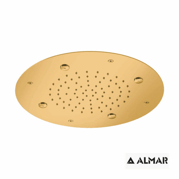 Κεφαλή Ντουζ Εντοιχισμού Οροφής Φ38 Almar PVD Brushed Gold