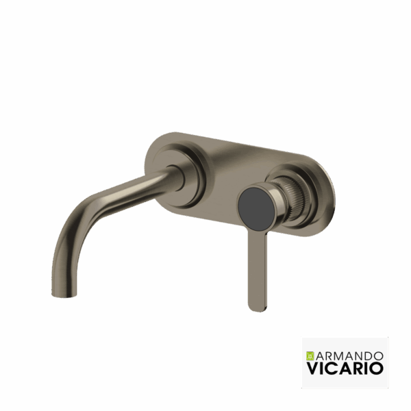 Μπαταρία Νιπτήρα Τοίχου Lumiere Vicario Black Brushed