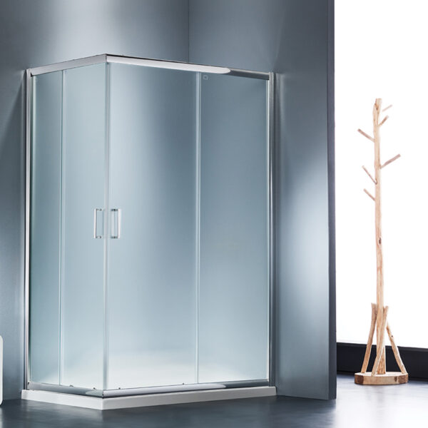 Καμπίνα ντουζιέρας Γωνιακής Εισόδου Corner Entry 120x80 (117-119 x 77-79 εκ), Starlet Fabric Chrome