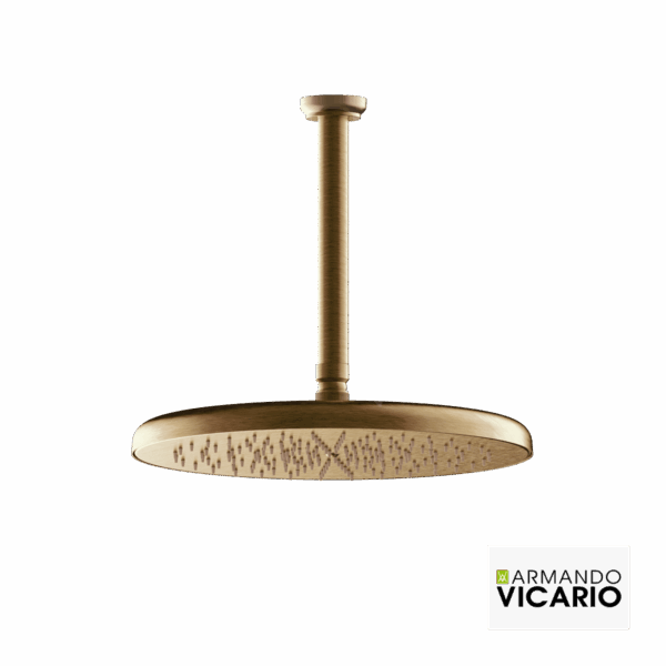 Κεφαλή Ντους Φ35εκ. με μπράτσο Οροφής LUMIERE VICARIO, Antique Brass