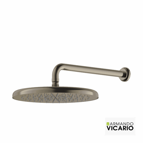 Κεφαλή Ντους Φ35εκ. με μπράτσο Οροφής LUMIERE VICARIO, Black Brushed