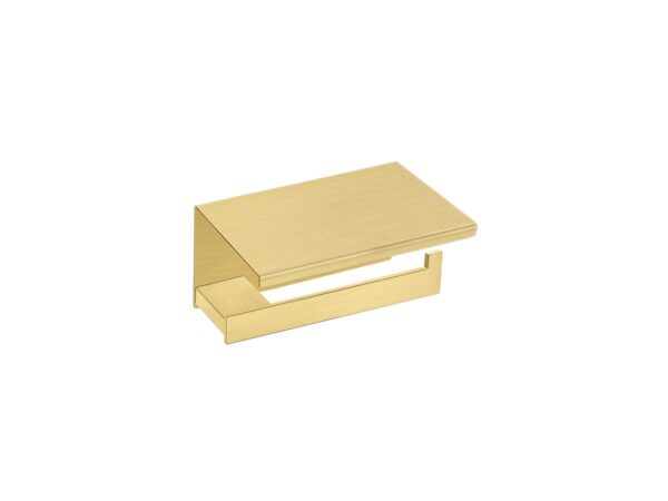 Θήκη χαρτιού τουαλέτας με κάλυμμα Brushed Brass Monogramm Sanco
