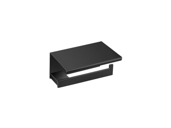 Θήκη χαρτιού τουαλέτας με κάλυμμα Black Mat Monogramm Sanco