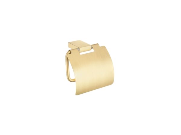 Θήκη χαρτιού τουαλέτας με κάλυμμα Brushed Brass Monogramm Sanco