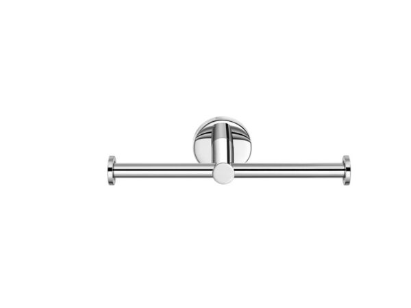 Διπλή Επιτοίχια Θήκη Χαρτιού Τουαλέτας Chrome Ergon Sanco