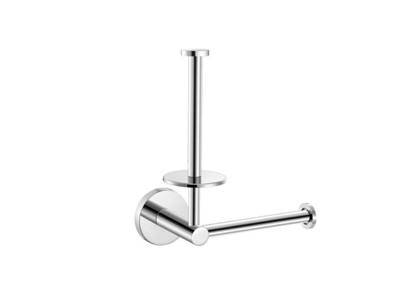 Επιτοίχια Διπλή Θήκη Χαρτιού Τουαλέτας Chrome Ergon Sanco
