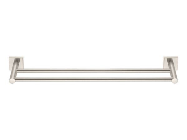 Επιτοίχια Διπλή Μπάρα Πετσέτας 60cm Iconic Sanco Brushed Nickel
