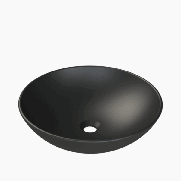 Νιπτήρας Επιτραπέζιος Cerastyle Zero Ø46 –  071607-97 Black Matt