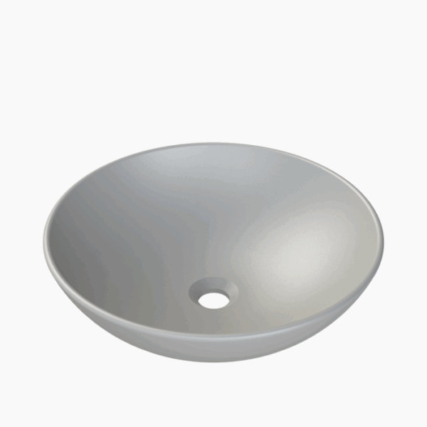 Νιπτήρας Επιτραπέζιος Cerastyle Zero Ø46 –  07160A-97 Grey Matt