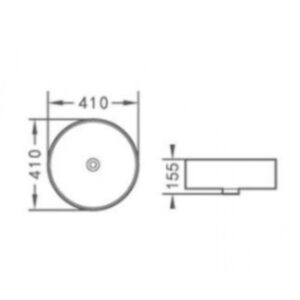 ΝΙΠΤΗΡΑΣ ΕΠΙΤΡΑΠΕΖΙΟΣ POMPEI ROUND 15 BLACK MATT Φ41CM - Image 2
