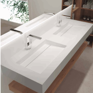 Νιπτήρας επιτραπέζιος από Solid Surface Krion K-Life Balca Bianco matt - Image 3