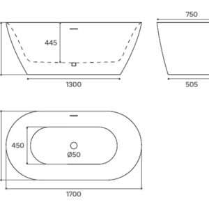 Μπανιέρα από solid surface Terry - Image 3