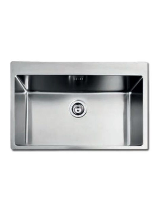 Fortinox Squadro 29075 Ένθετος Νεροχύτης Inox Σατινέ Μ76xΠ50.5cm Ασημί 29075-110 - Image 2