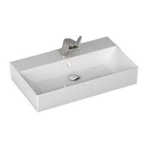 Bianco Ceramica Tetra N Επικαθήμενος Νιπτήρας Πορσελάνης 70x42x15cm Λευκός 32070-300 - Image 4