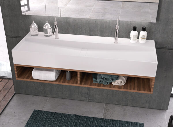 Νιπτήρας επιτραπέζιος από Solid Surface New Bianco matt