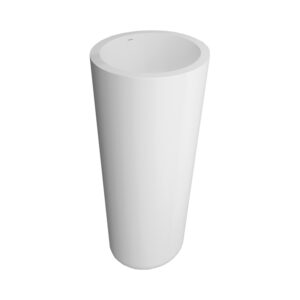 Νιπτήρας επιδαπέδιος από Solid Surface Onix Bianco - Image 2