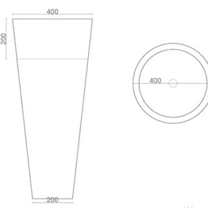 Νιπτήρας επιδαπέδιος από Πέτρα Eos - Image 3