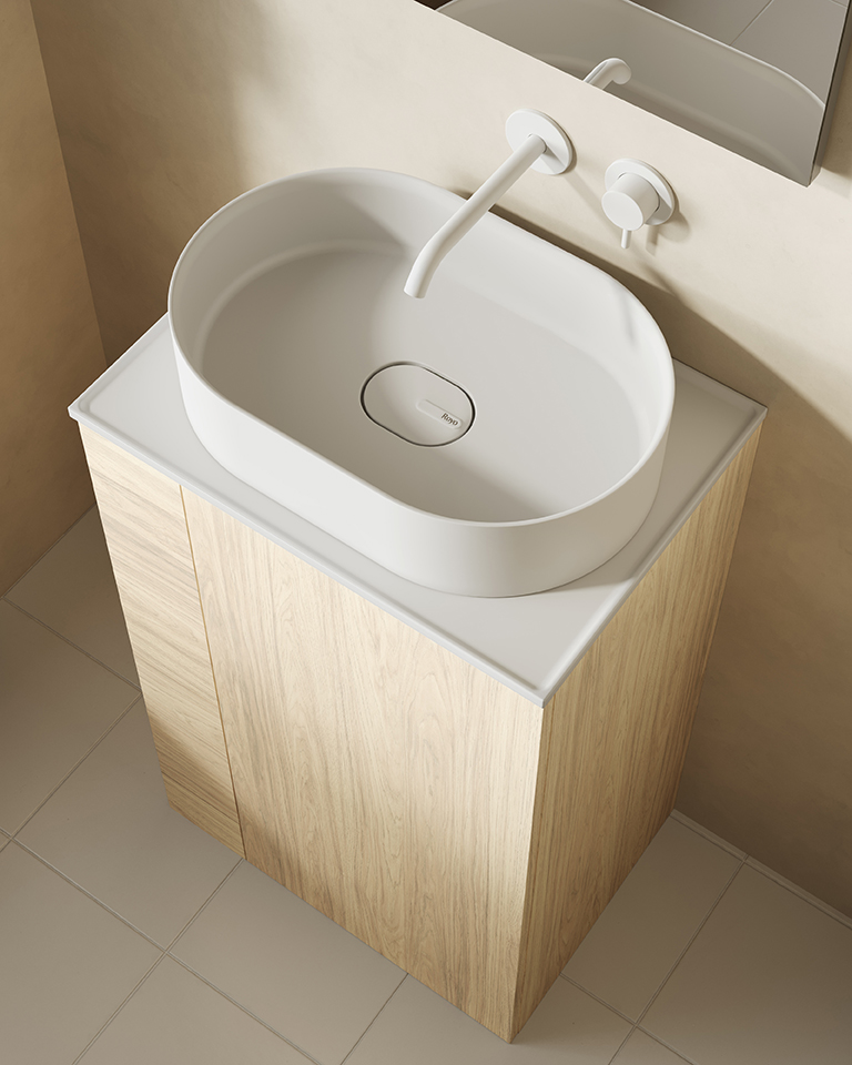 Έπιπλο Μπάνιου Bassi Royo 50cm με Επικαθήμενο Νιπτήρα Sun Mini - Image 9