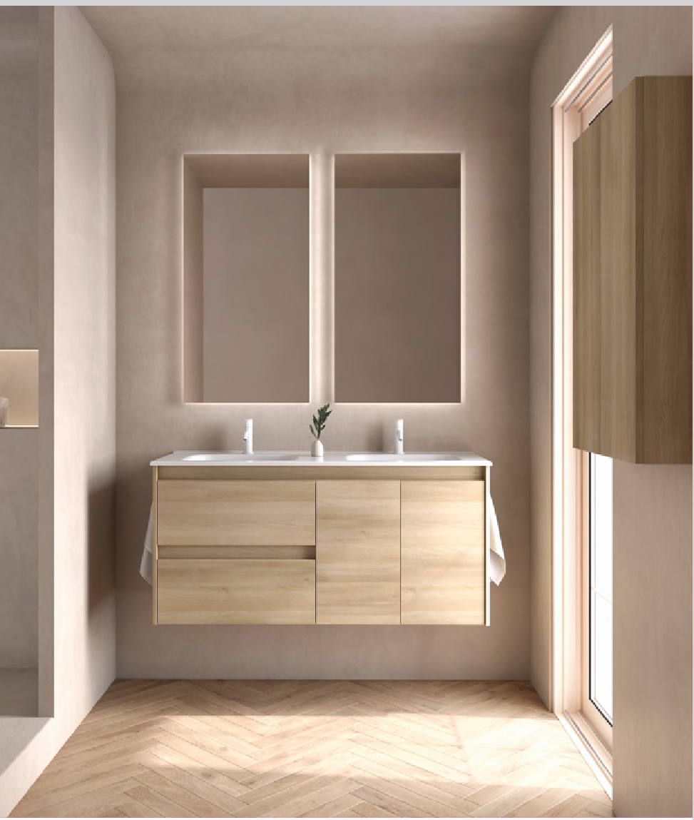 Έπιπλο Μπάνιου ALFA Compact 120cm με Ενσωματωμένο Νιπτήρα Enzo - Royo