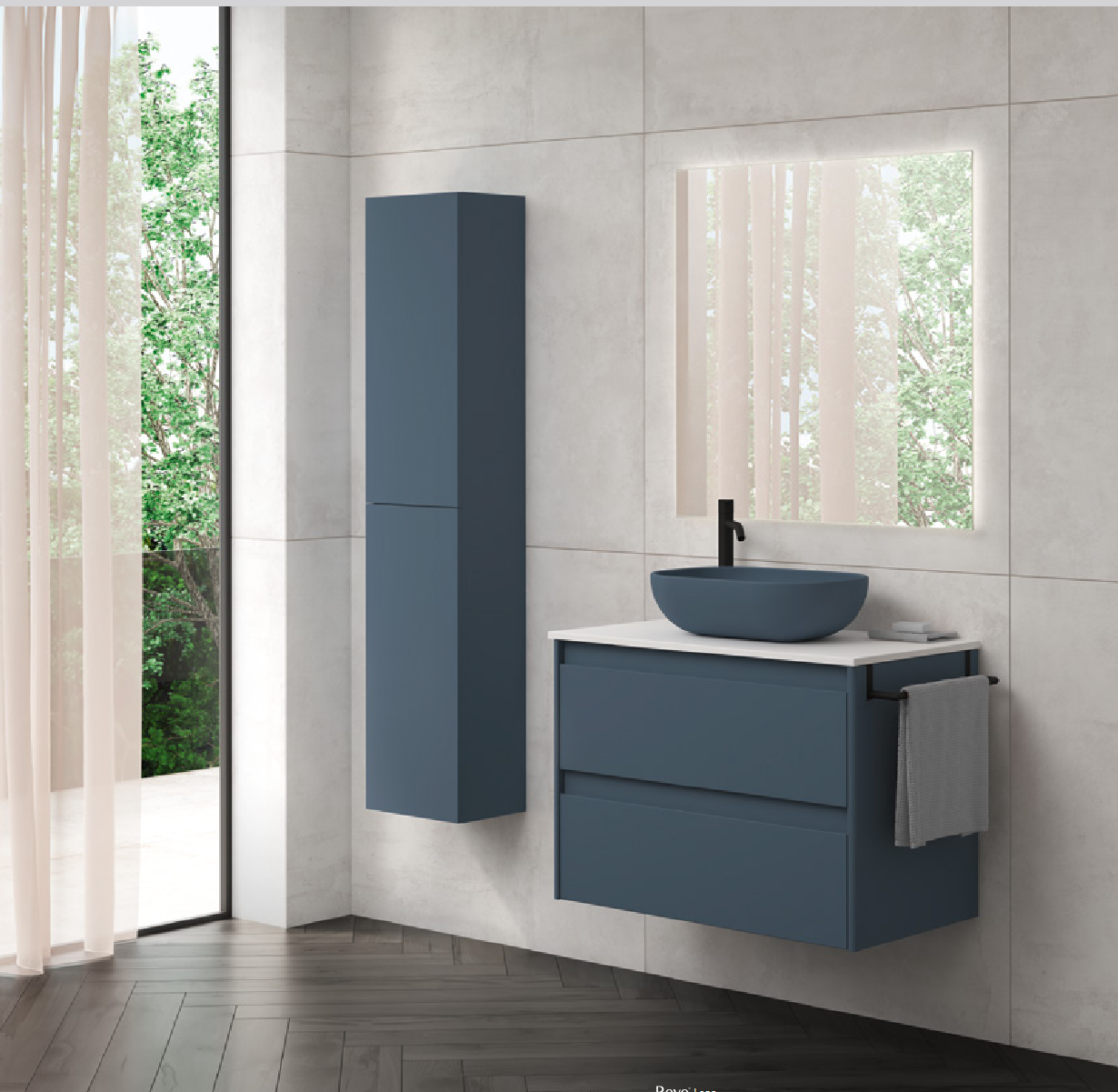 Έπιπλο Μπάνιου ALFA Compact με Νιπτήρα Block - Royo