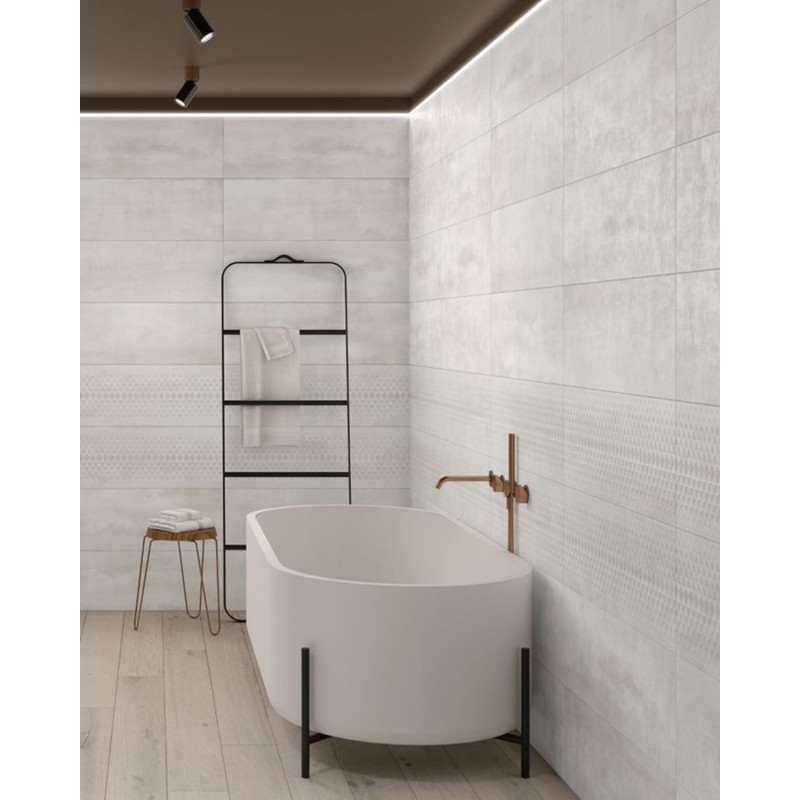 Πλακάκι τοίχου TU. RLV Channel White 30*90