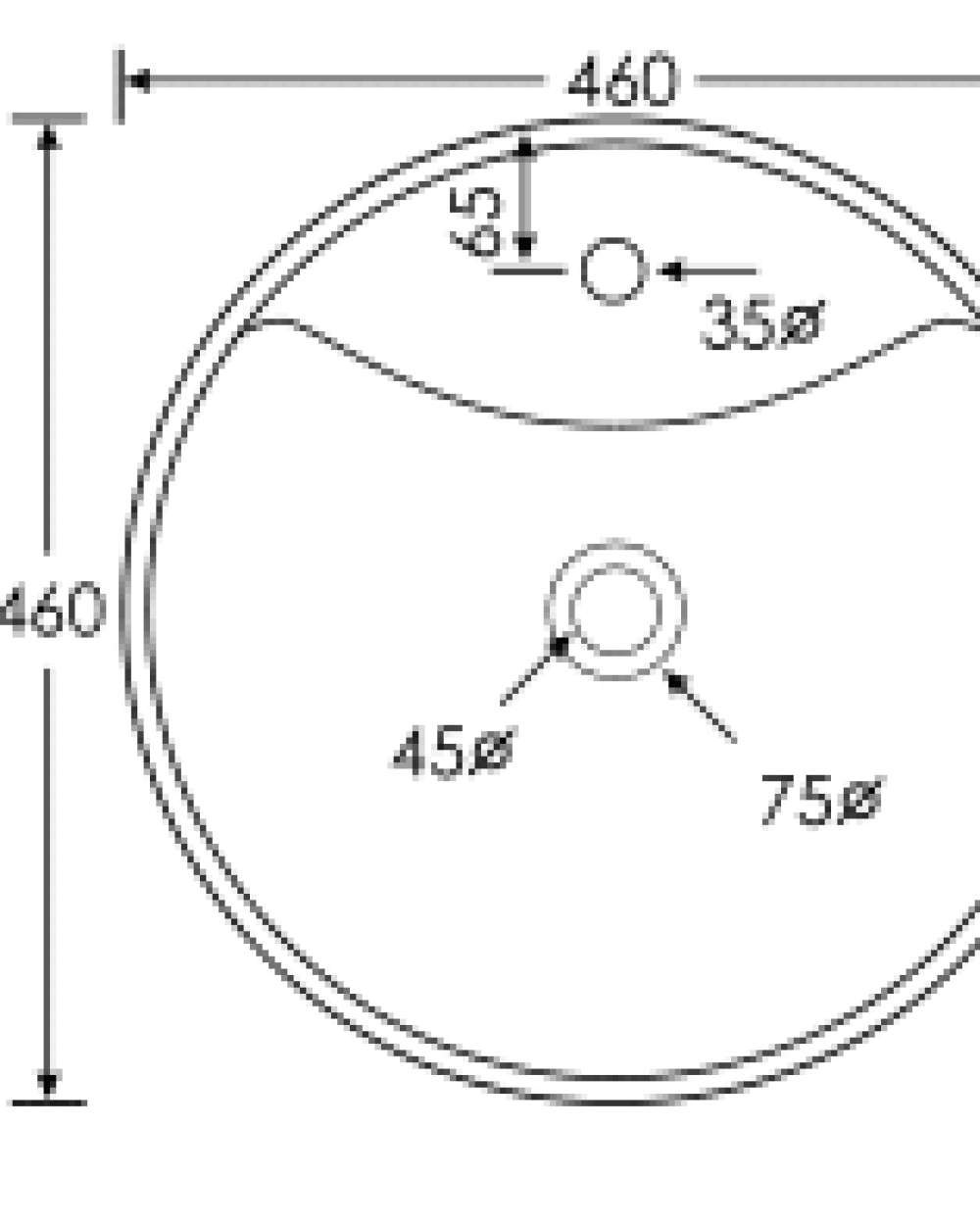 Karag LT 2173‑SMW White Matt Επικαθήμενος Νιπτήρας - Image 2