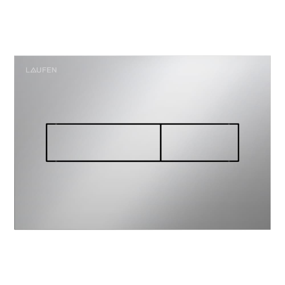 LAUFEN INEO HORIZON – Πλακέτα Ενεργοποίησης WC με Διπλό Πλύσιμο Chromed Matt
