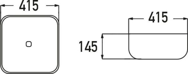 SPA041 SPACE ΝΙΠΤΗΡΑΣ ΕΠΙΚΑΘΗΜΕΝΟΣ 41.5×41.5×14.5cm - Image 2