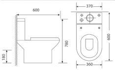 Λεκάνη Δαπέδου TONIC SET P SOFT ΜΕ ΔΙΠΛΟ ΜΗΧ. - Image 2