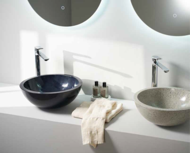 Νιπτήρας Επικαθήμενος φυσικής πέτρας Tema Terazzo bowl